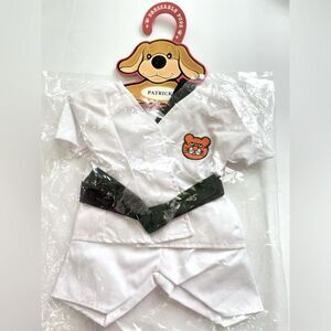 FAO Schwarz Dressable Pups Black Belt Karate Martial Arts Uniform